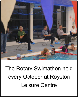 The Rotary Swimathon held every October at Royston Leisure Centre